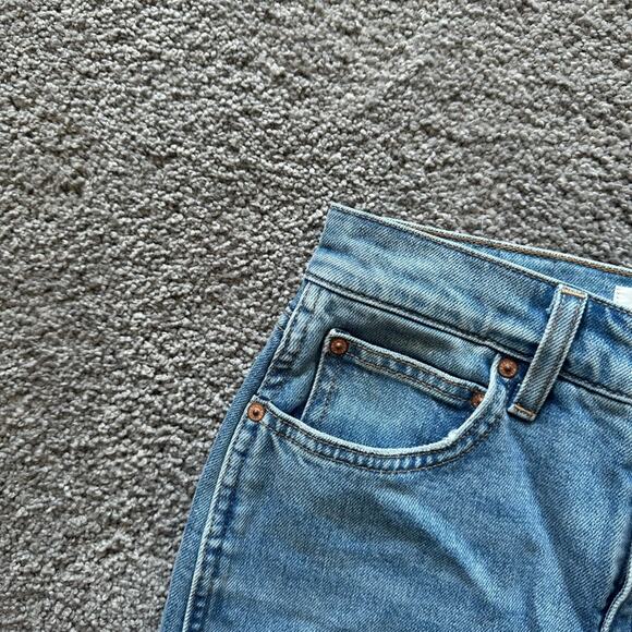 Denim Forum The 90s Halle Stretch Denim Skirt - Picture 2 of 6